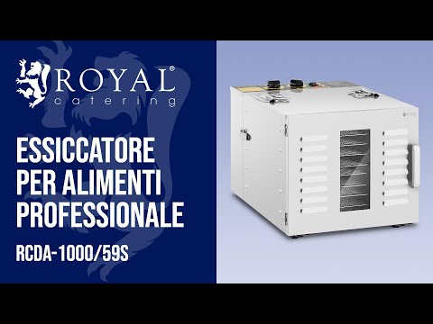 Video - Essiccatore per alimenti professionale - 1.000 W - 10 ripiani
