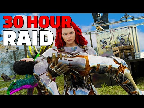 Online RAIDING This MASSIVE FJORDUR Cave For 30 HOURS! - ARK PvP