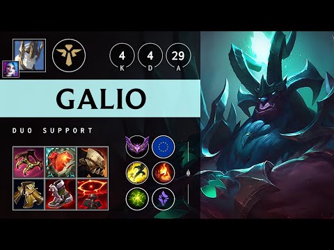 Galio Support vs Rell: Vision Controller - EUW Master Patch 14.22