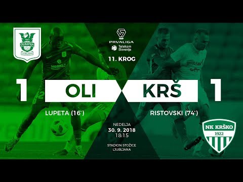 11.krog: Olimpija - Krško 1:1 ; Prva liga Telekom Slovenije 2018/2019