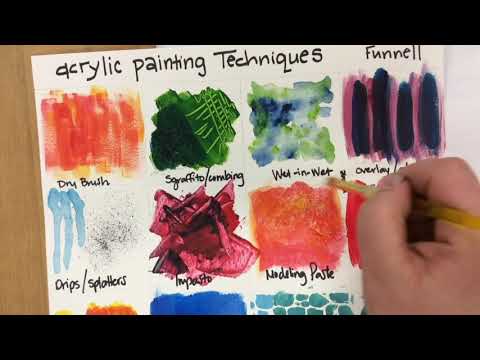 must watch acrylic painting techniques by jennifer funnel visual arts