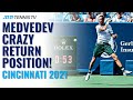 CRAZY Deep Daniil Medvedev Return Position in Cincinnati!