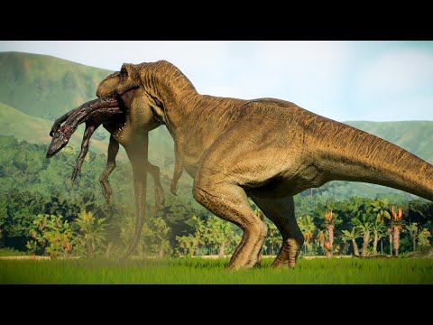 3x Tyrannosaurus Rex vs 3x Indominus Rex vs 3x Indoraptor Battle Royale in JWE 2