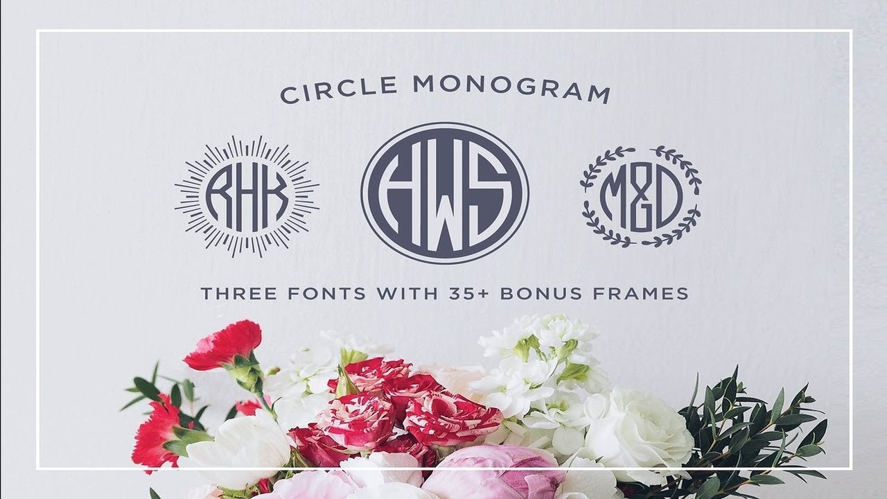 Circle Monogram Font Font Free Download