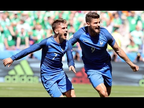 FRANCE vs REPUBLIC OF IRELAND 2-1 | EURO 2016 ROUND OF 16 HD