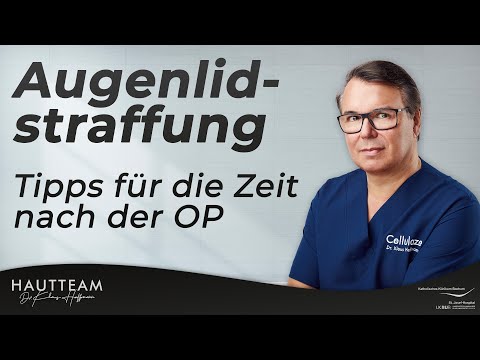 Augenlidstraffung - Was ist nach der OP zu beachten? Tipps für die Zeit nach der Operation!