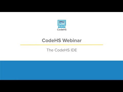 Codehs Webinar Using The Codehs Ide