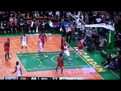Brian Scalabrine gets dunked on by Jajuan Johnson