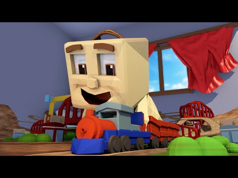 TheAtlanticCraft - Minecraft | TINY TRAINS AND TRAIN TRACKS! Toy Trains Mod Showcase! (Small Train Station)