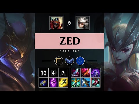 Zed Top vs Camille: Godlike - EUW Diamond Patch 25.S1.1