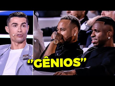 OLHA A REAÇÃO DO CRISTIANO RONALDO AO VER NEYMAR E VINICIUS JR RECEBER A MAIOR PREMIAÇÃO GLOBAL