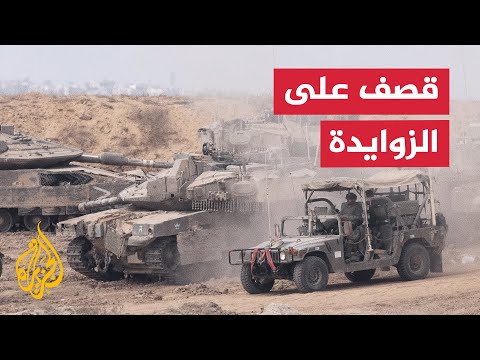 فيديو | مصابون في قصف إسرائيلي على تجمع للمواطنين ببلدة الزوايدة وسط قطاع غزة
