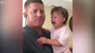 Hilarious father tricks daughter into not crying