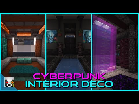 10+ Cyberpunk Interior Build Ideas - Minecraft 1.17+