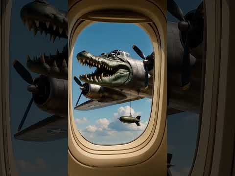 Bombardino Crocodilo Overtakes The Plane! ✈️ 🐊#brainrot #meme