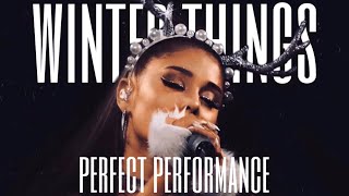 ariana grande - winter things (perfect performance)