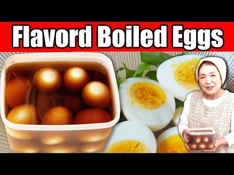 How To Make "Flavored Hard-boiled Eggs" (RECIPE of Japanese Grandma)