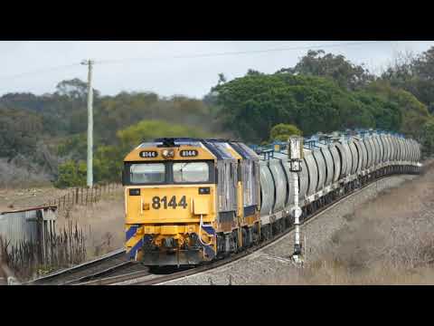 Grain Train 3922N operated by Pacific National at Joppa Junction NSW. Thursday 17 June 2021