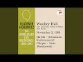 Post Intermission Applause to Horowitz Recital of November 3, 1968