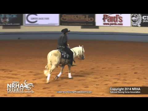 Rio Smart And Shiney ridden by Tell Edgmon (Pro) - 2014 NRHA Futurity (Open Futurity First Go)