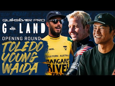 F.Toledo, N.Young, R.Waida | Quiksilver Pro G-Land - Opening Round Heat Replay