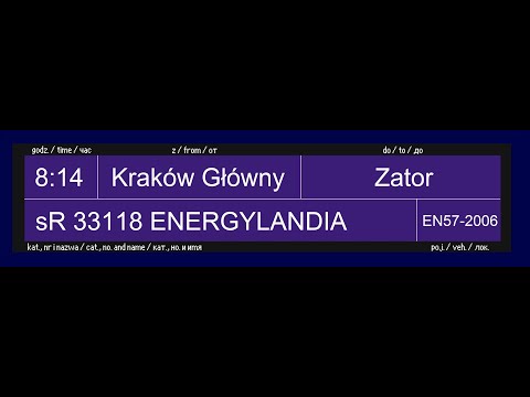 Zapowiedzi pociągów (IVONA) z transkrypcją