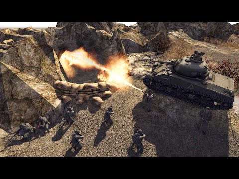 Iwo Jima 1945, US MARINE Airfield Invasion | Men of War: Assault Squad 2 Gameplay