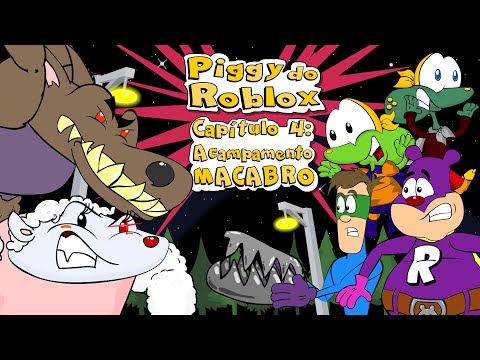 Sapo Brothers in Piggy Roblox with Ratão and Helper Man at Camp against Danny and Suzi