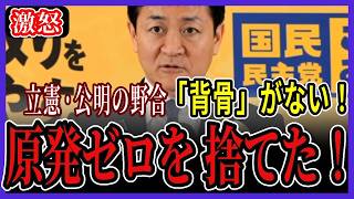 【国民激怒】立憲・公明の「野合」を暴露！原発ゼロを捨てた裏事情【玉木雄一郎】