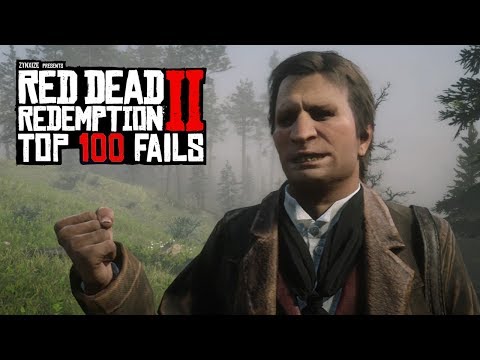 TOP 100 FUNNIEST FAILS IN RED DEAD REDEMPTION 2