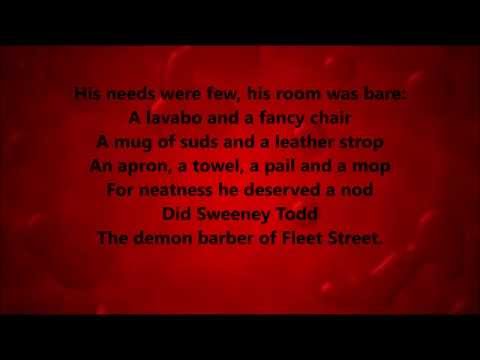 The Ballad of Sweeney Todd Karaoke / Instrumental Sweeney Todd