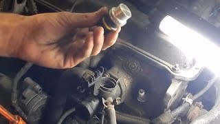 VW GOLF 3 KÜHLMITTELTEMPERATURSENSOR WECHSELN TUTORIAL