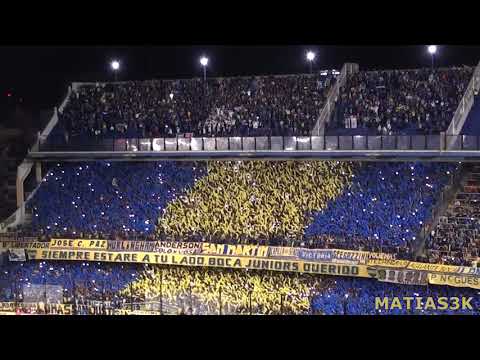 "Boca Cruzeiro Lib18 / Recibimiento" Barra: La 12 &bull; Club: Boca Juniors