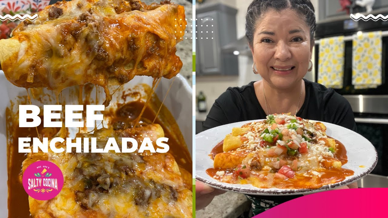 Red Beef Enchiladas & Homemade Sauce