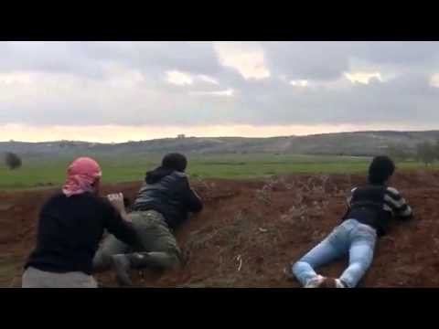 استهداف رتل لقوات النظام من قبل لواء المعتز بالله في اليادودة في محافظة درعا