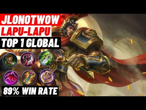 89% WIN RATE || Lapu-Lapu Best Build || Top 1 Global Lapu-Lapu Gameplay - Mobile Legends