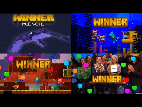 👉All Minecraft Mob Vote Winners👈 MOB VOTE 2017-2022