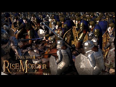 Dwarven Alliance With The Elves - Massive Uruk Hai Invasion  | Rise Of Mordor Total War Gameplay