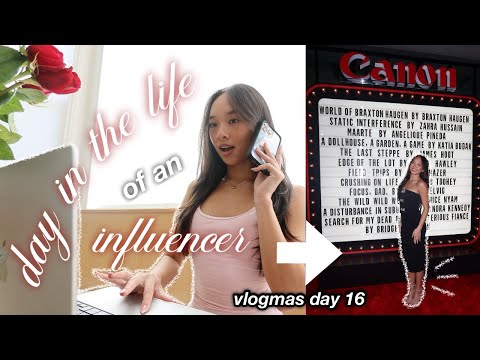 day in the life of an influencer ❤︎ Vlogmas Day 16!