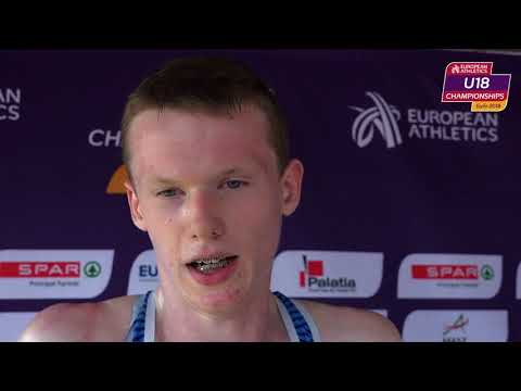 Max Burgin (GBR) after the heats of the 800m