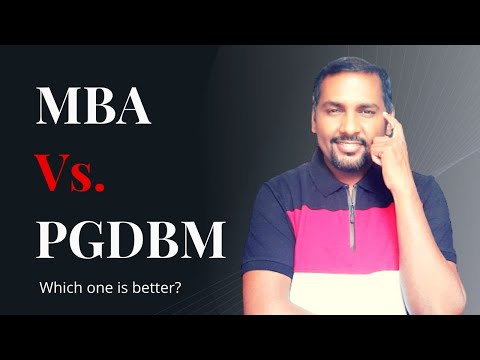 Which one is better MBA or PGDM? | MBA Vs. PGDM/PGDBM | Dr. Sandeep Rathod |