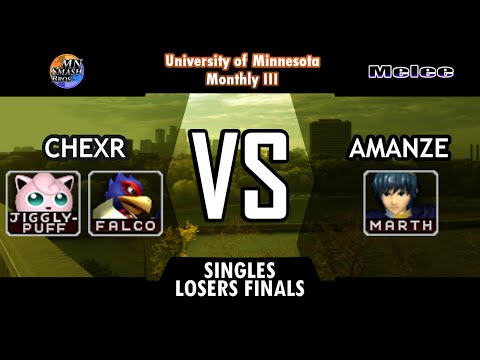 UoM-M3: Melee Singles [L] Finals - Chexr (Jigglypuff, Falco) vs. Amanze (Marth)