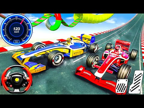 Formula Car Racing Stunt Simulator 2024 #5 - Impossible Mega Ramp Car 3D - Android GamePlay