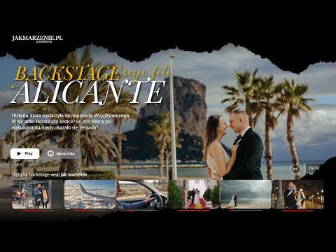 Backstage sesji ślubnej w Alicante