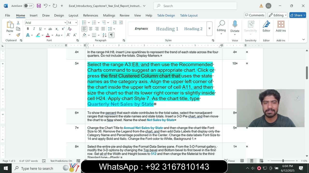 Excel_Introductory_Capstone1_Year_End_Report | GO22_XL_INTRO_GRADER_CAP1 - Year End Report 1.4