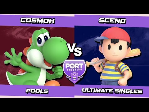 Port 6 Pools - Cosmoh (Yoshi) Vs. Scend (Ness) SSBU Ultimate Tournament