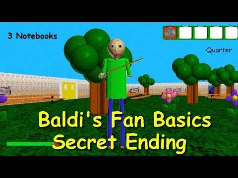 SECRET ENDING | Baldi's Fan Basics full game beta demo (FanGame) V1.3