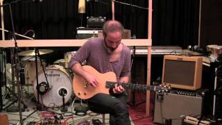 Alonzo Guitars, Mike Bloom playing the Elise electric/acoustic