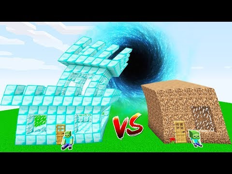NOOB VS PRO KARA DELİK #1 - Minecraft