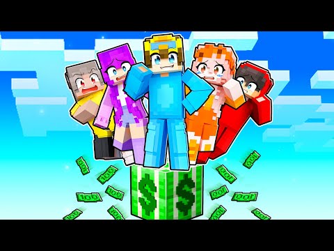 Minecraft But We’re On ONE MILLIONAIRE BLOCK!
